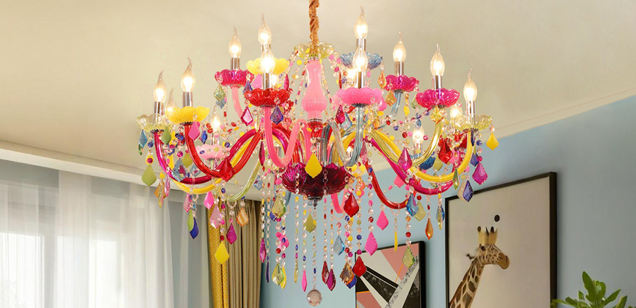 colorful crystal light