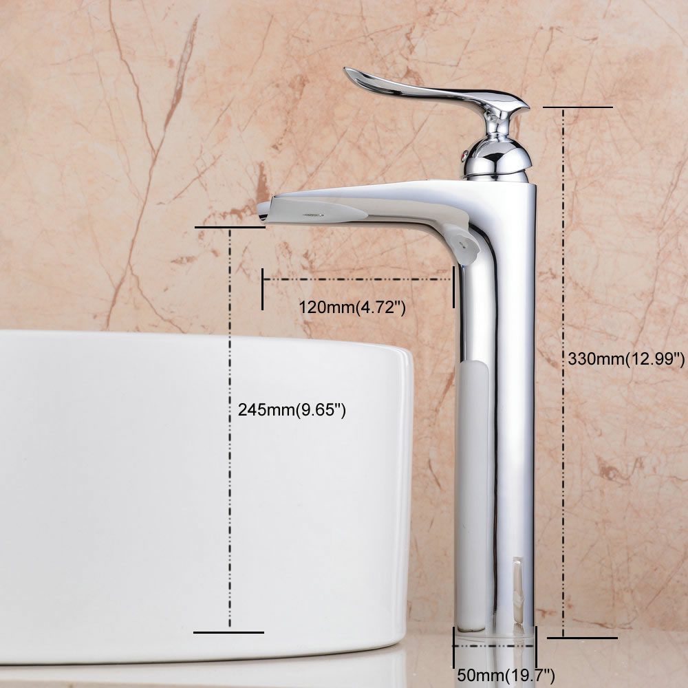 Moderne Simple produits pour salle de bain Poignée évier robinet à levier unique chrome