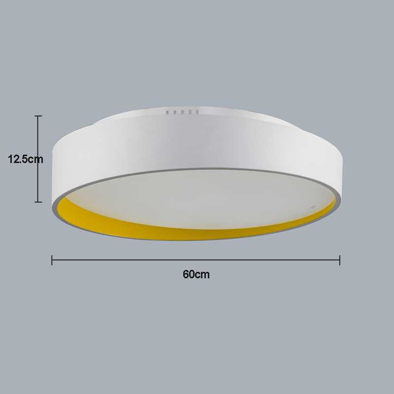 Moderne Simple métal+plastique+acrylique processus de cuisson LED--1*64W Lustre deux couleurs de lumière（blanc+Blanc chaud）Sans télécommande