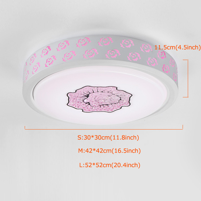 Plafonnier Moderne mode simple LED acrylique Roude encastrée Lumière Salon étude de Chambre Salle à manger