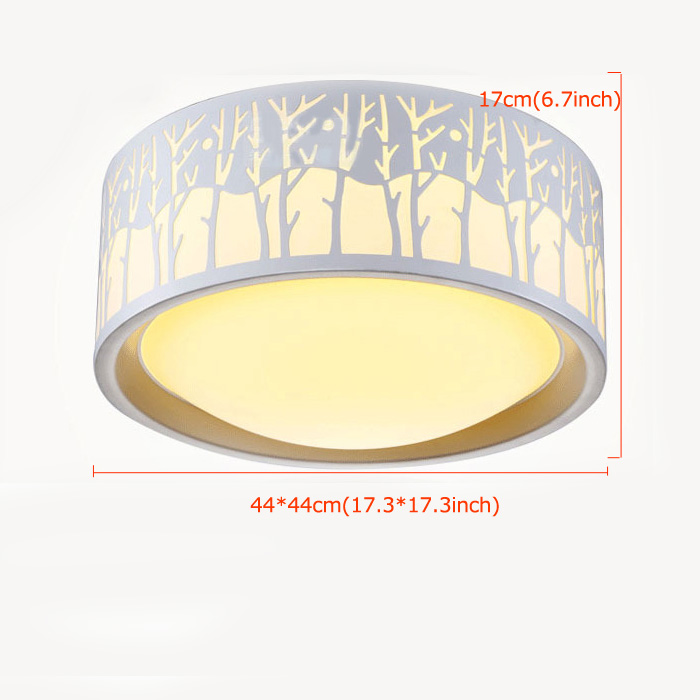Plafonnier Moderne et créative Branches Acrylique Blanche LED rondes forme simple encastrée Lumière Salon étude de Chambre Salle à manger